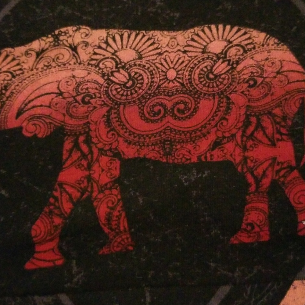 Vibrant Elephant Crop Top - Picture 5 of 5